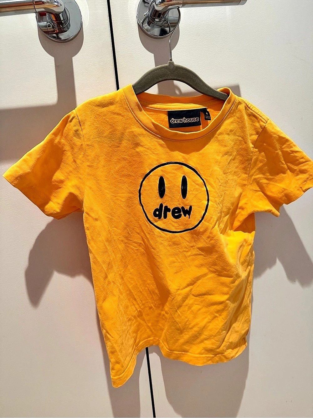 Kids drew house mascot short sleeve tee in Orange Size 6